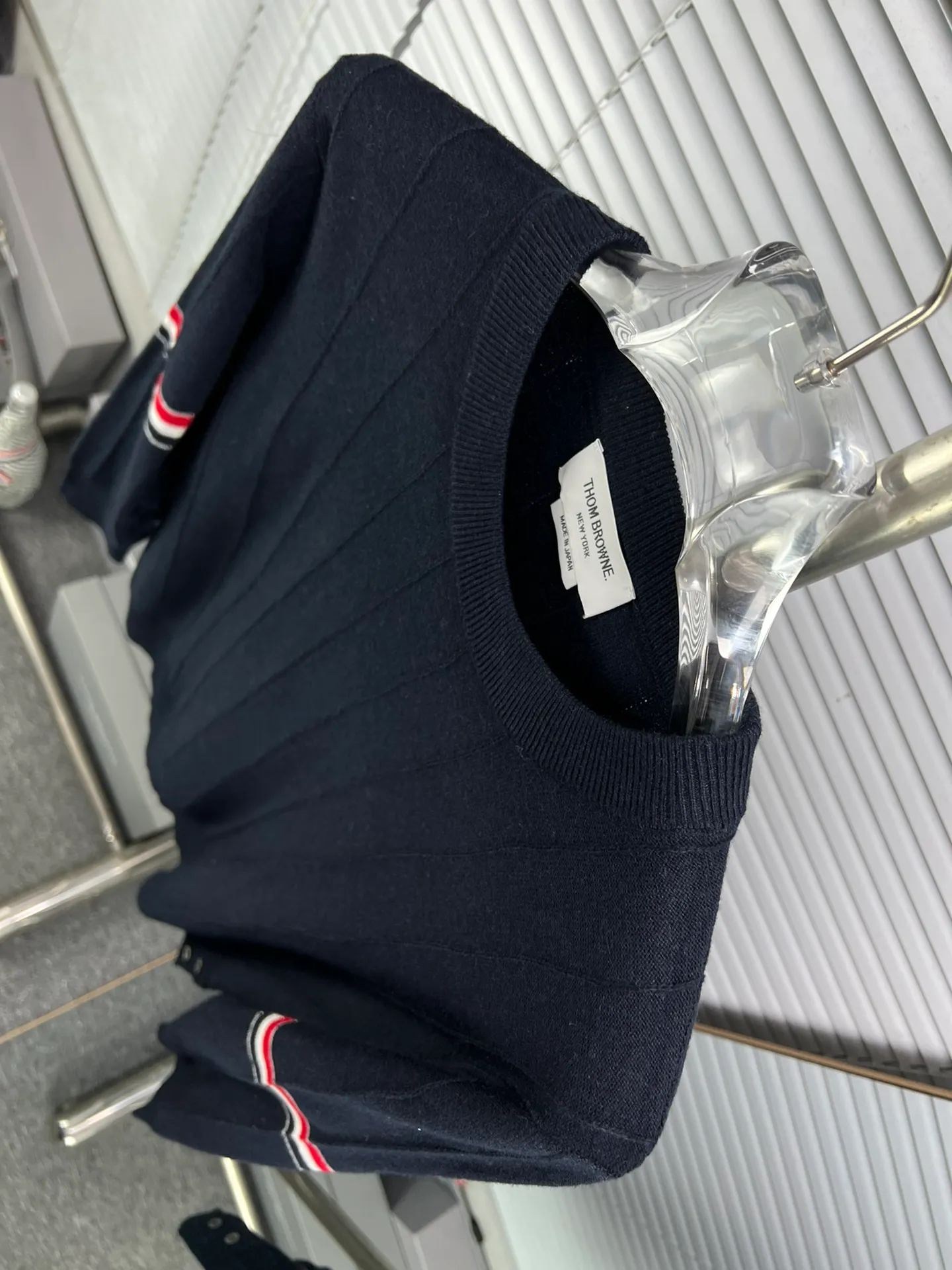 THOM BROWNENew Arrival 24/FW 12 . . Breathable ， 。 ：White Dark Gray Navy Blue Sizes：1.2.3.4.